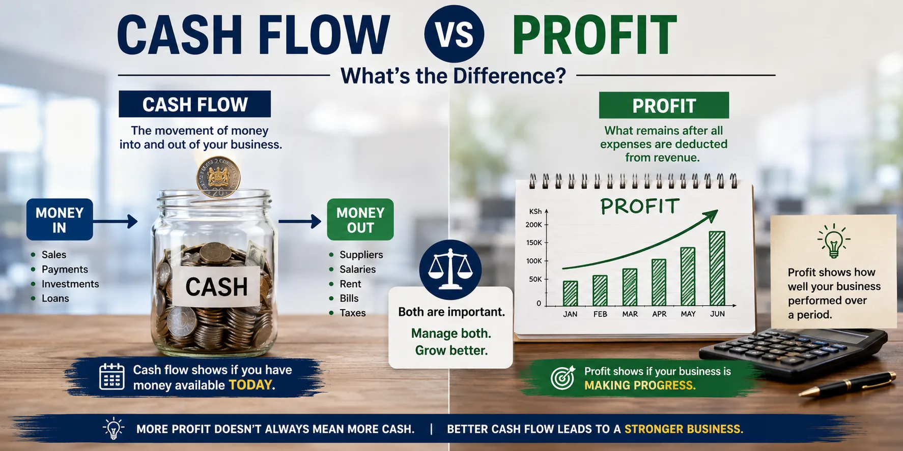 Cash Flow vs Profit: What's the Difference?